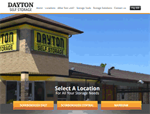 Tablet Screenshot of daytonselfstorage.com